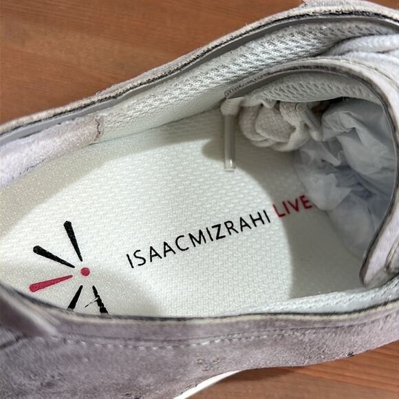 Isaac Mizrahi Live Faux Suede Lace-Up Sneaker Size 7 - Picture 7 of 9